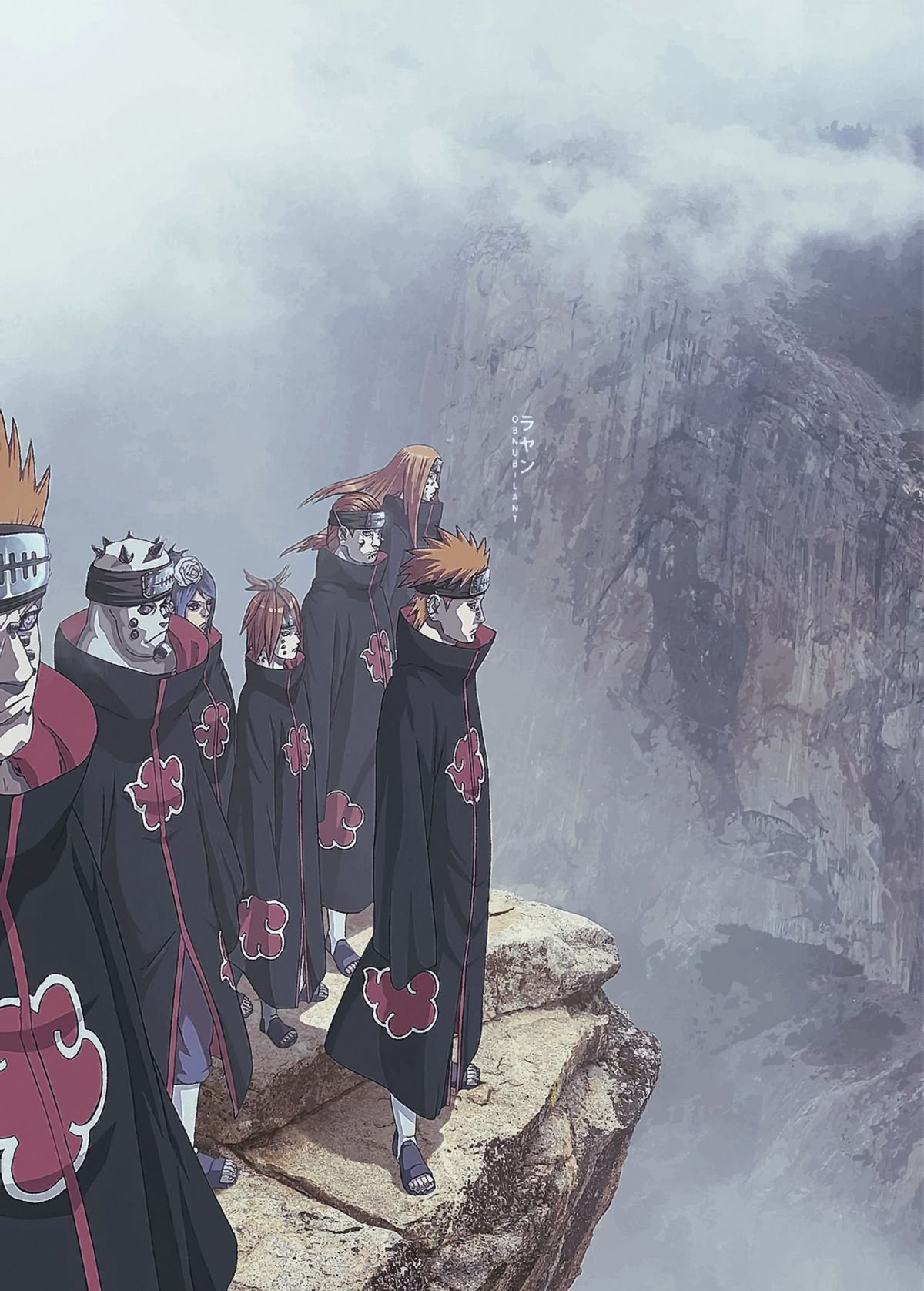 Akatsuki on the cliff
