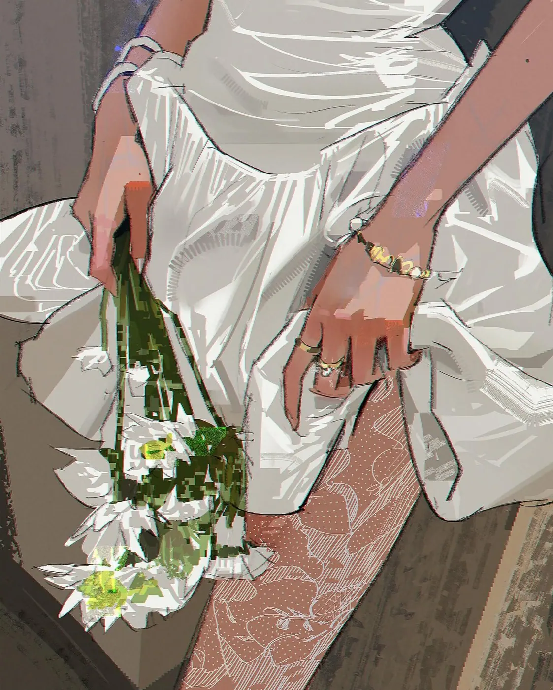 Daisies under the skirt