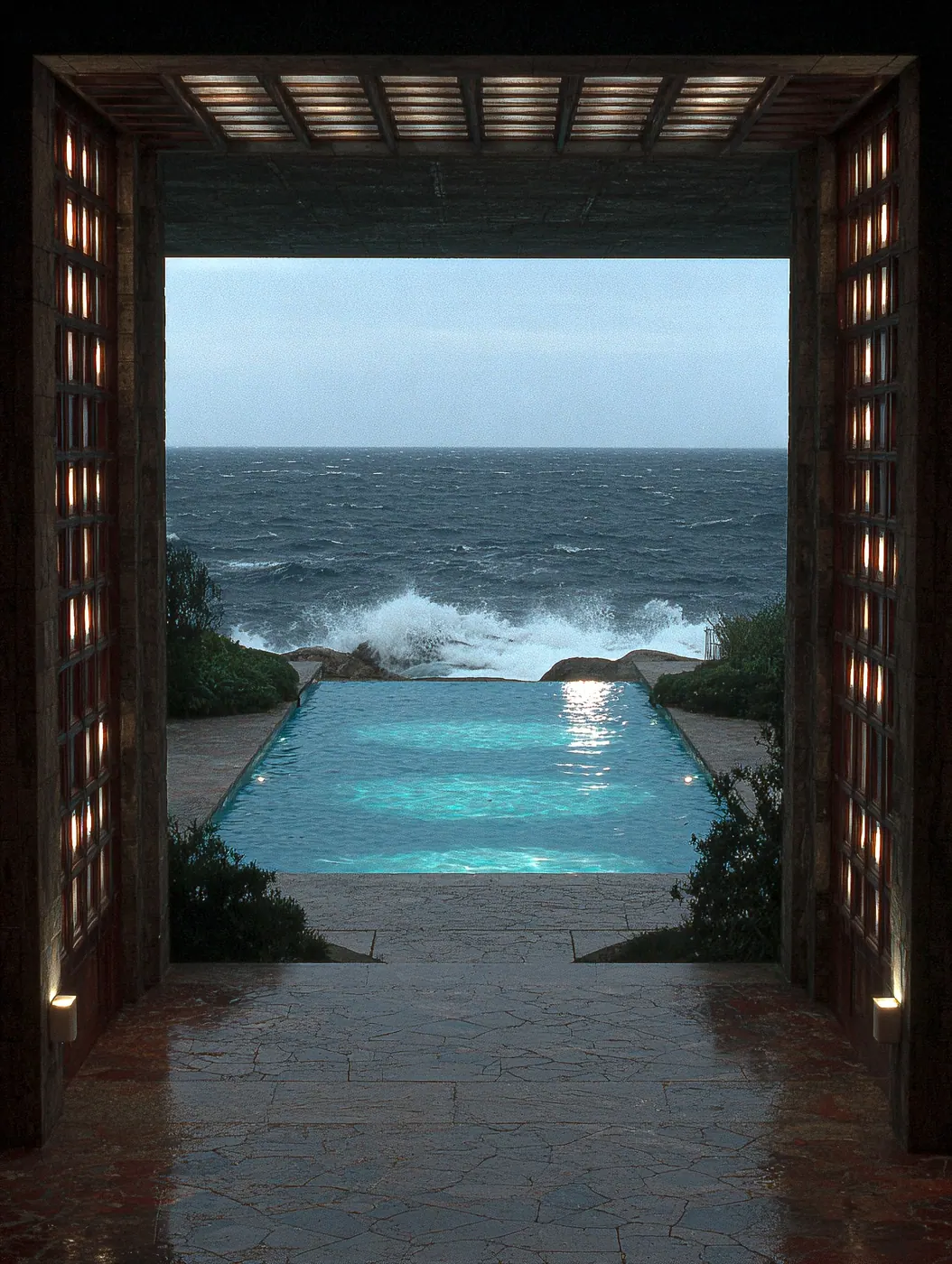 Doorway onto a breaking wave